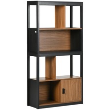 4-Tier Bookshelf Bookcase W/