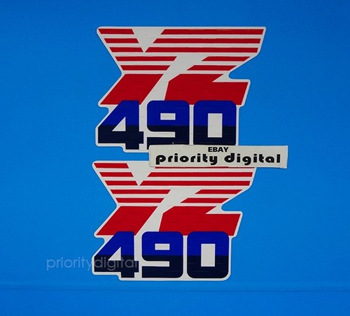 1986 yamaha yz490 decals - 86',