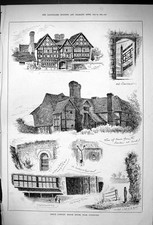 Antique Old Print 1882 Great