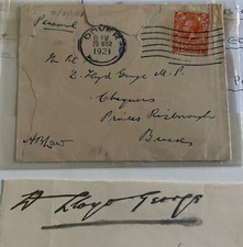 David Lloyd George, Andrew Bonar Law, signatures x2, Historical document 1921