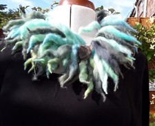 HANDMADE Lagenlook Boho Hippy Multicoloured Dreadlock Scarf Collar COLINETTE