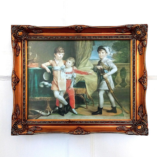 Vintage 1970s framed print - framed,