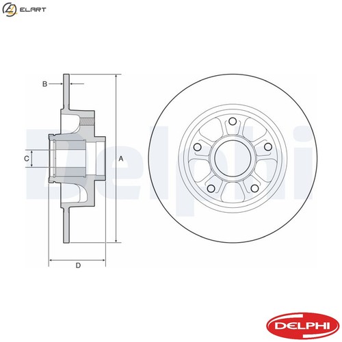 Brake disc bg9230rsc for - disc,