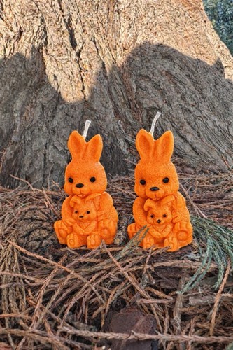 Bunny candle set - of, –