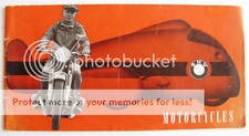 BMW MOTORCYCLES R27 R50 R50S R60 R69S Sales Brochure 1960 #M244e10.10.60