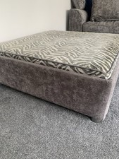 Grey Footstool/Coffee Table