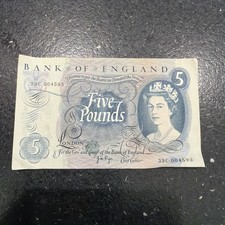  FIVE POUNDS NOTE CIRCULATED 39C 004593