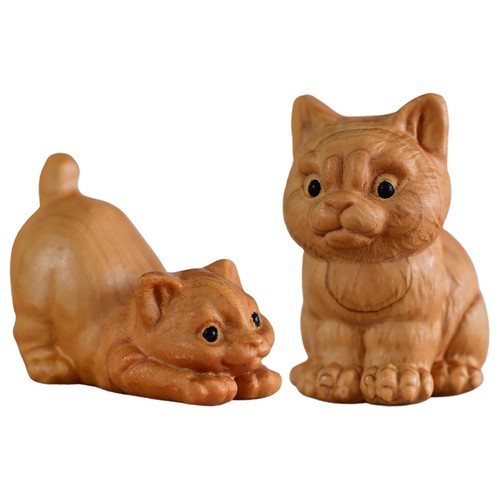Pcs tiny cat figurines hand - cat,