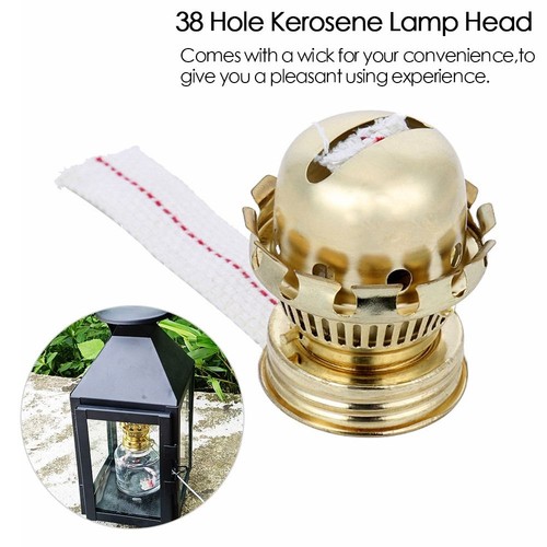 Oil lamp wick holder - holder, glass