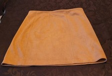 New Look Size 8 Tan Faux Suede