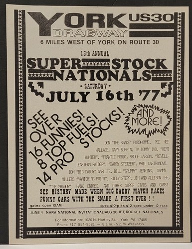 1977 super stock - stock, nationals