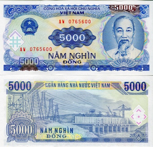 Vietnam banknote 5000 dong - vietnam,