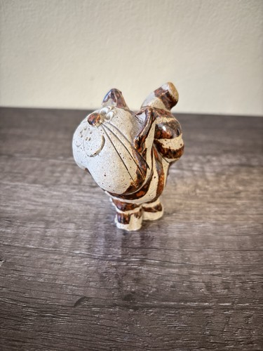 Hand made pottery - made, stripy