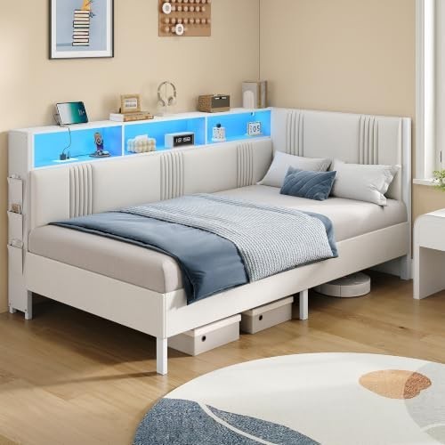 Single bed frame with - with, storage