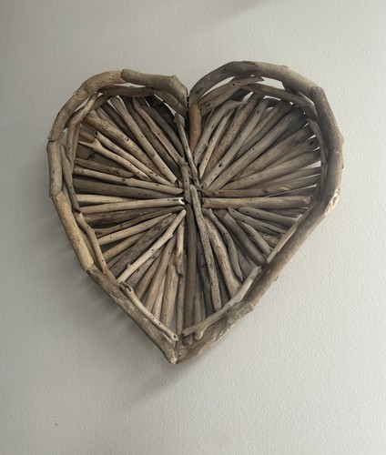 Driftwood heart beach shore - driftwood,