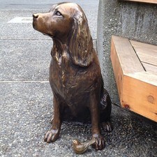 Springer Spaniel Statue Garden