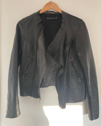 Zara black waterfall leather - zara,
