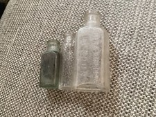 Small glass vintage bottles - glass,
