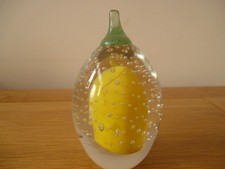 SIGNED Lemon Paperweight