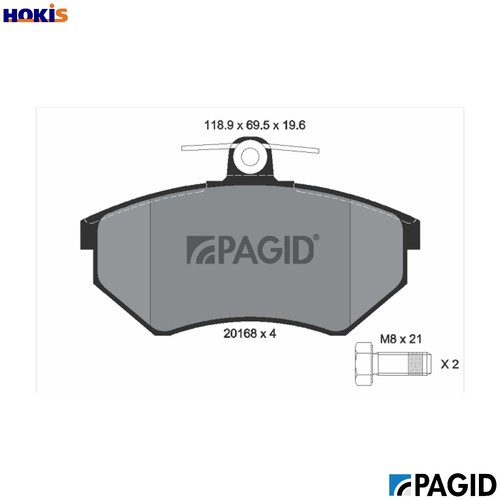 Brake pad set - pad, disc