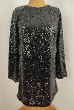 H&M SEQUINNED DRESS,  Size L 