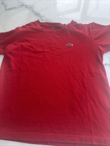 Boys red lacoste shirt age - boys, 8
