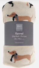 Dachshund Dog Flannel Blanket