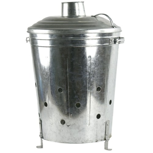Galvanised incinerator fire - galvanised,
