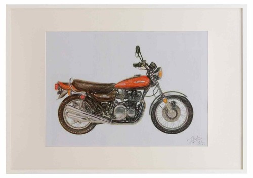 Kawasaki 1972 framed - 1972,