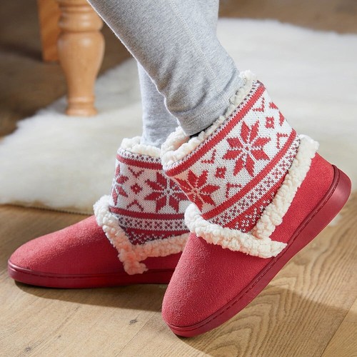 Scandi sherpa fleece slipper - sherpa,