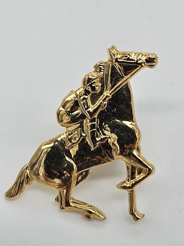 Vintage gold tone horse - gold, &