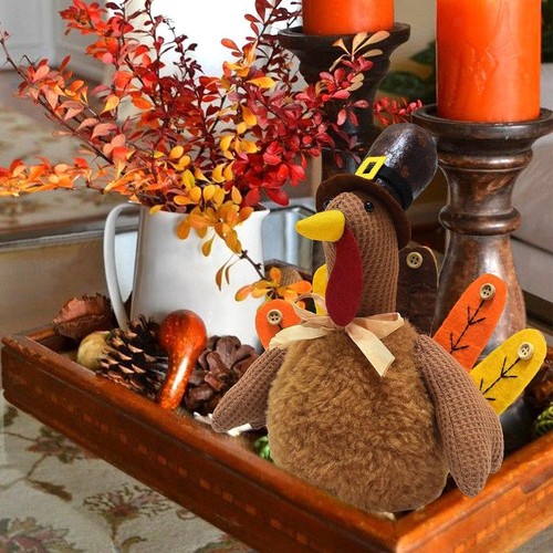 Plush turkey decoration - plush,
