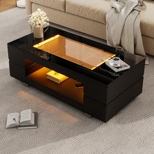 LED Coffee Table with Open