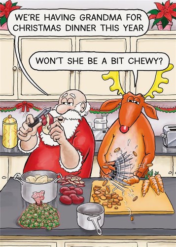 Santa christmas card - santa,