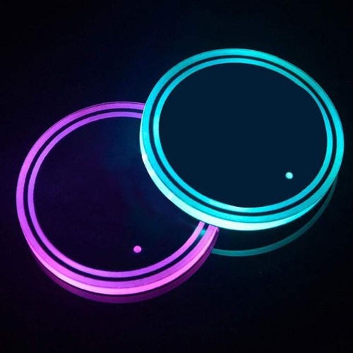 2pc rgb led car cup - rgb,