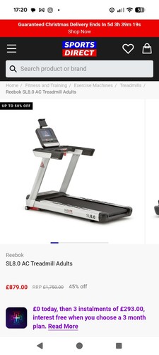 Reebok sl8 treadmill - reebok, ac