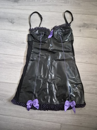 Vintage ann summers black pvc - ann,