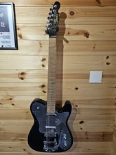 Fender Telcaster Partscaster With A Bigsby Tremolo In Black and Silver