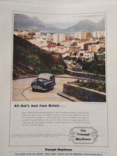  Sk145 Reprint Advert Motor Car Triumph Mayflower