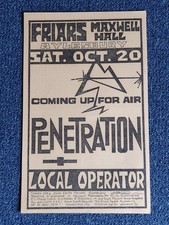 Penetration  Aylesbury Friars Original Poster Handbill Flyer 1979