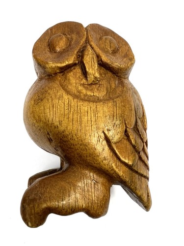 Vintage carved whistle owl - vintage,