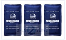 3x Reusable Hot & Cold Gel Ice Heat Pack - Sport | Back | Muscle Pain | Reusable