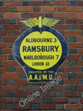 Photo 6x4 AA Sign, Ramsbury An