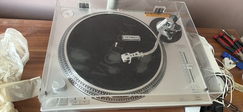 Victrola silver turntable - victrola,