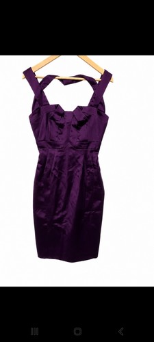 Karen millen purple - purple, satin