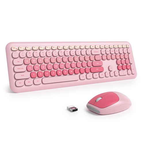 Pink quiet keyboard - pink,