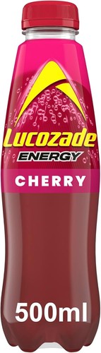 Lucozade energy cherry - cherry, bottles