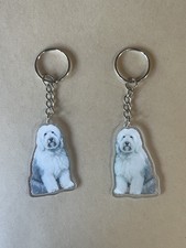 Old English Sheepdog Keyring
