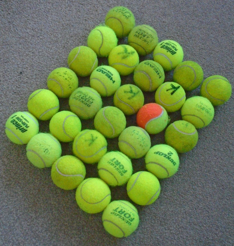 Used tennis balls - used,