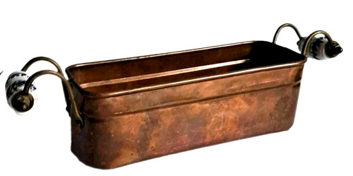 Vintage copper metal - vintage, planter